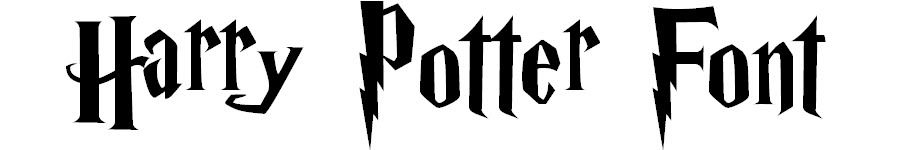 harry potter script font